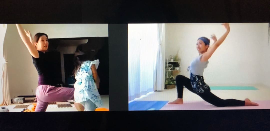 オンラインキッズヨガ練習