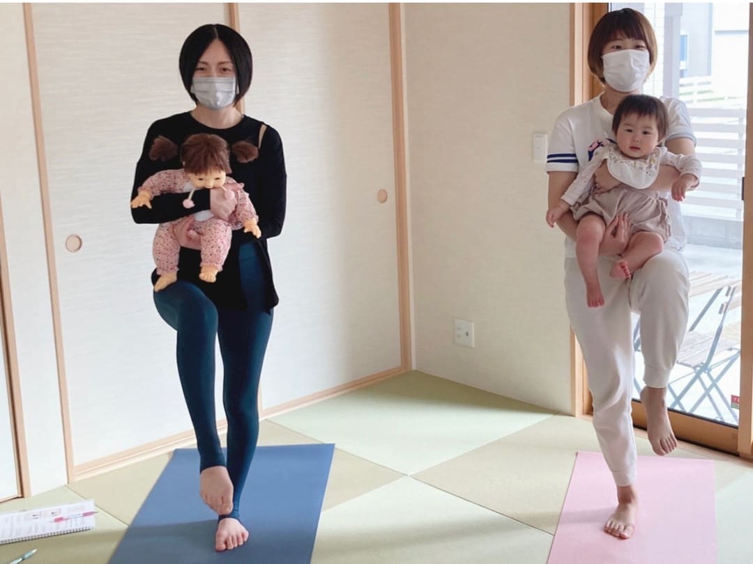 『赤ちゃんと一緒に体幹強化』ピラティス資格講座「ベビママピラティスインストラクター」山形県山形市