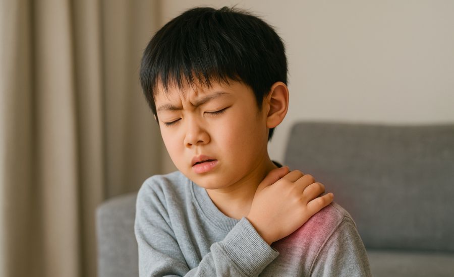 姿勢の崩れが引き起こす子どもの肩こりとは?予防と改善のヒント
